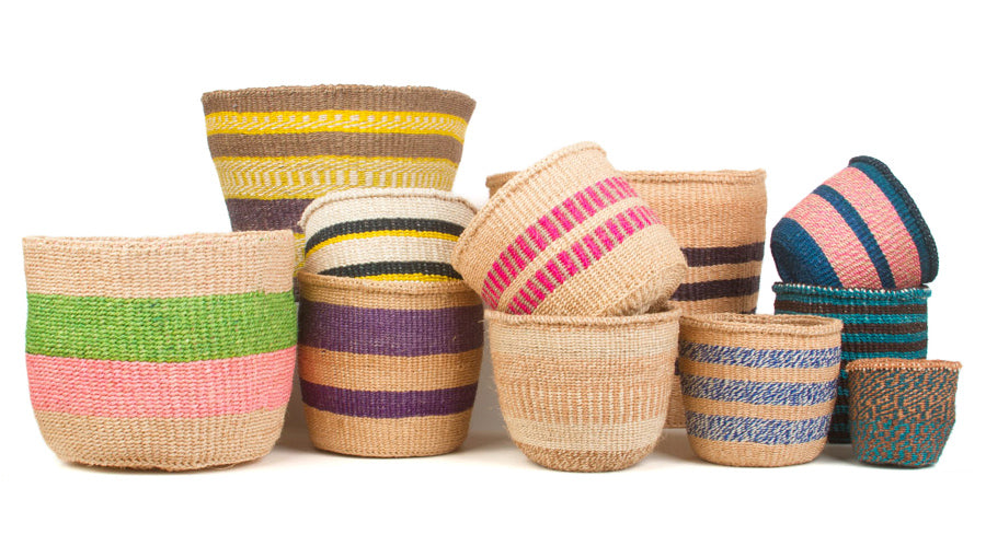 Colourful Woven Planter Baskets  Handwoven Unique Storage Baskets – The  Basket Room