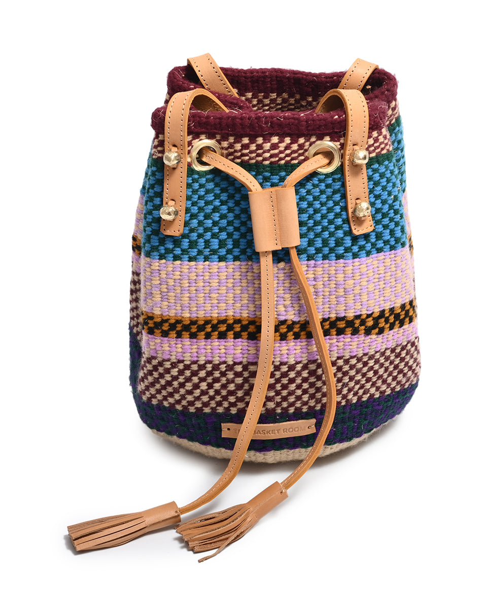 ANTHRO En Shalla Woven Basket store Bucket Bag