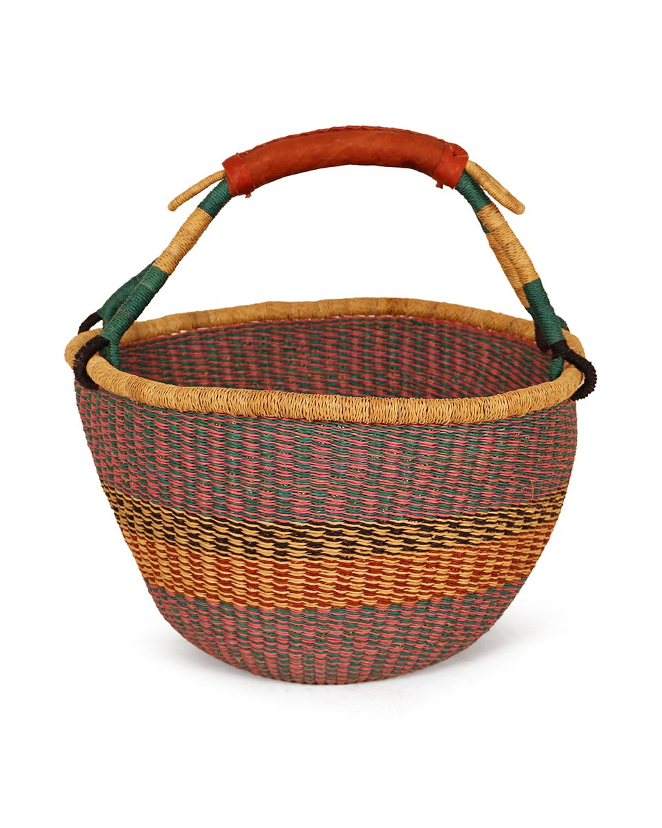 Offers Ghana Woven Market Basket | Harvest Basket | Shopping Basket | Birthday Gift Basket