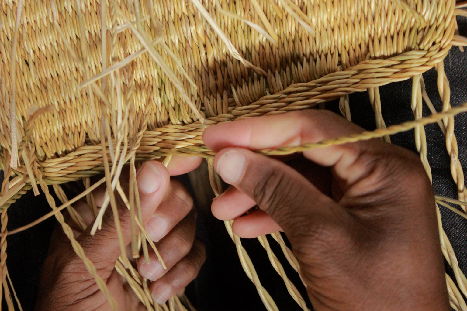 BULI: Handcrafted Natural Oblong Bike Basket - Bike Basket - The Basket Room 