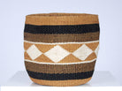 KADI: Geometric Natural and Black Baskets - Traditional Fine Weave - The Basket Room 