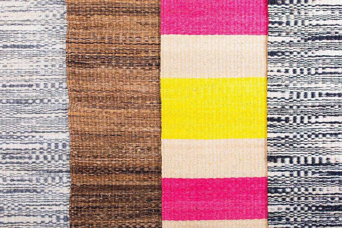 JANI: Natural Woven Floor Mat - Floor Mat - The Basket Room 