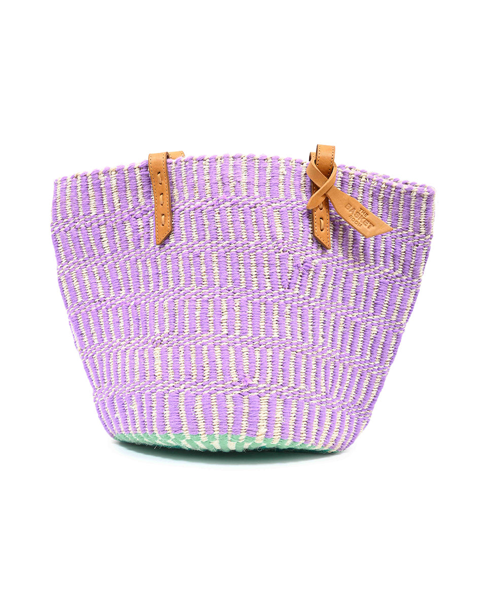 Basket Bag Recycled Plastic Purse the Cutest Bag Lila 